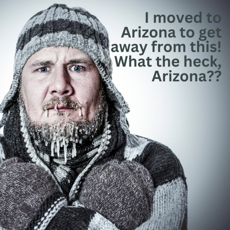 Freezing temperatures in Arizona! Glass Home Inspections